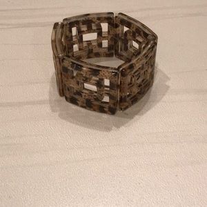 Cheetah block bracelet